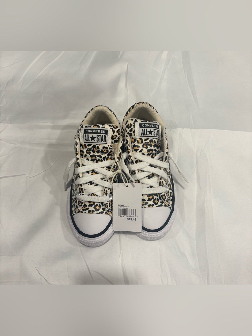 Kids Converse All Star Leopard Print Low Top Sneakers Size 11